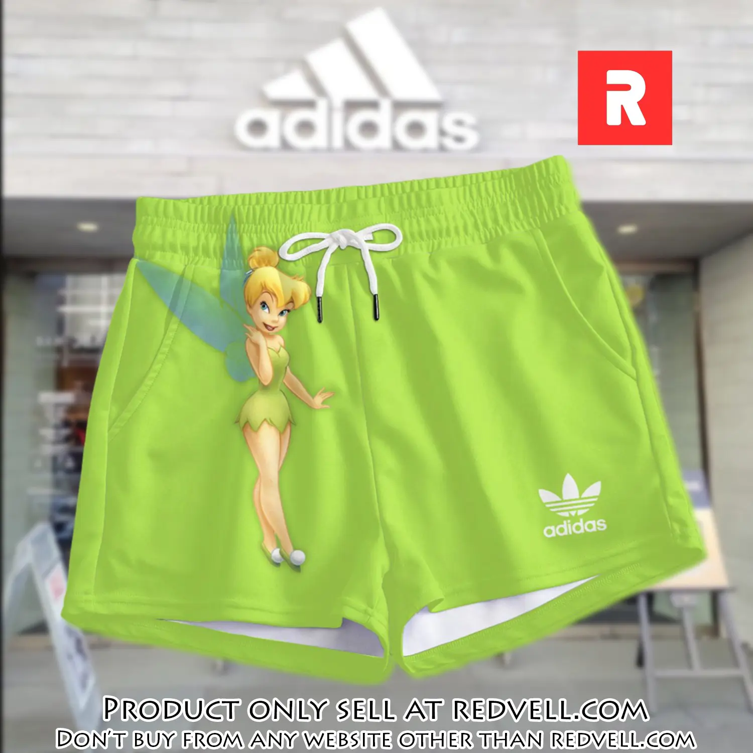 Premium tinker bell in adidas women shorts lady beach shorts wms1073 rv5557224